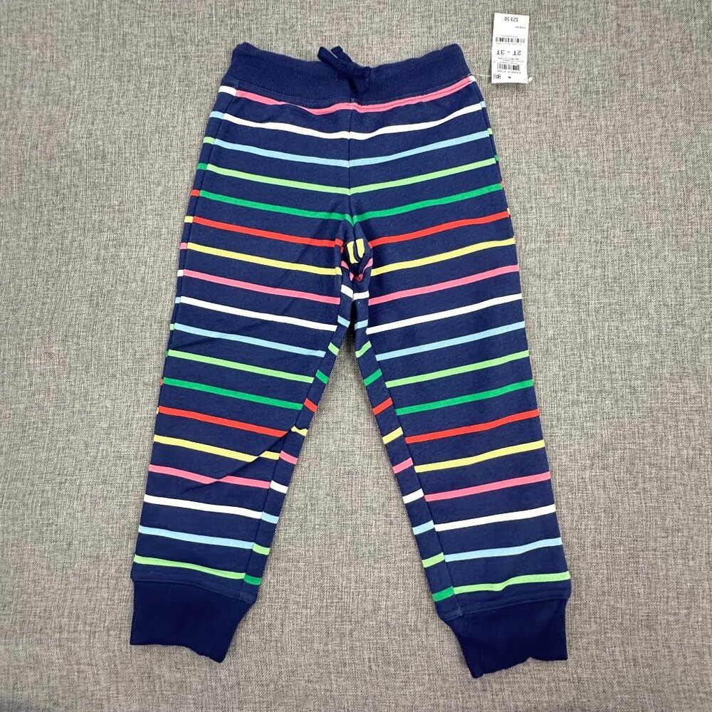 NEW Charter Club Baby Kids Stripe Jogger Pants 2T-3T Cotton & Polyester‎ $29..50